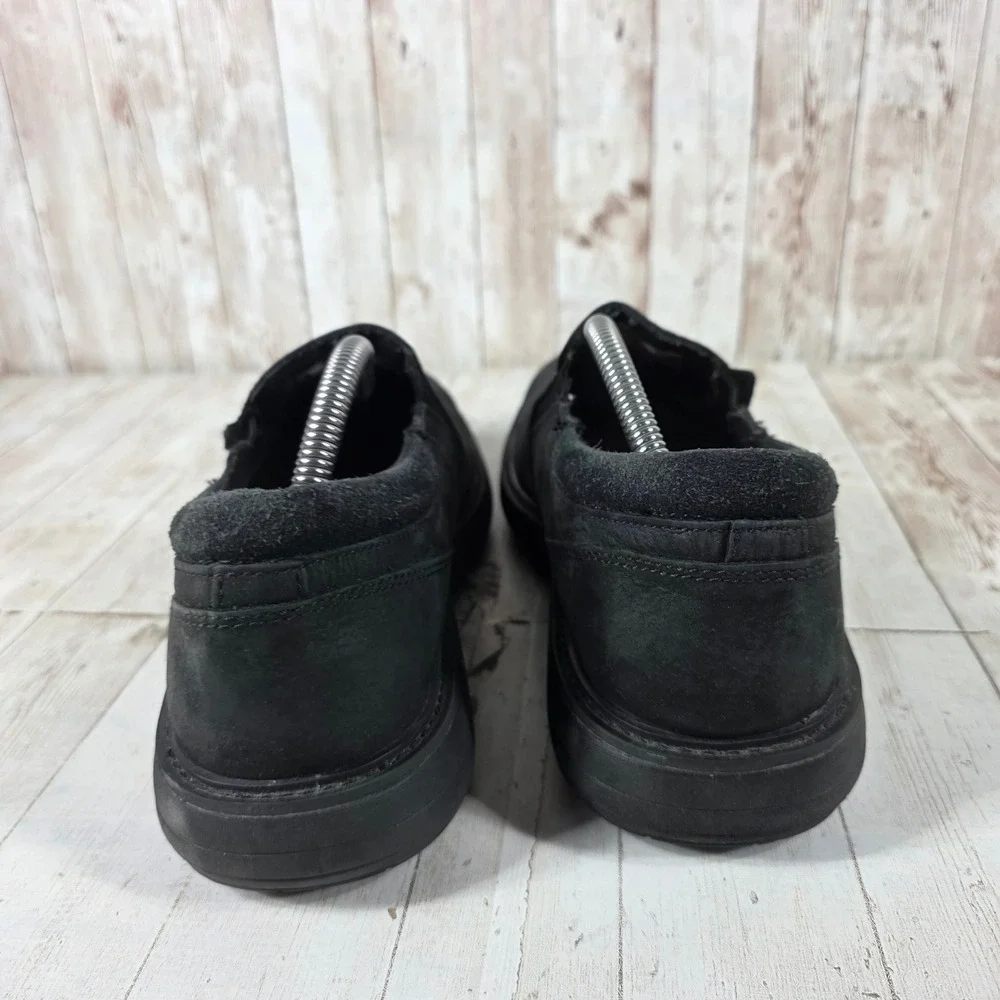 Merrell World Legend 2 Moc Mens Black Leather Slip On Shoes J94005 Size 10.5